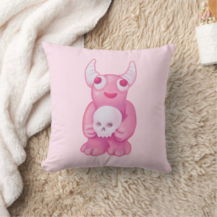 Almofada Crianças Góticos de Pastel, Rosa-Cor-de-rosa, com