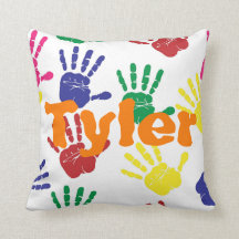 Crianças Multicoloured do handprint personalizadas