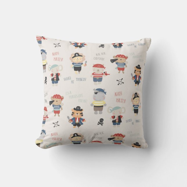 Almofada Crianças Travesseiro decorativo Pirata do Partido  (Frente)