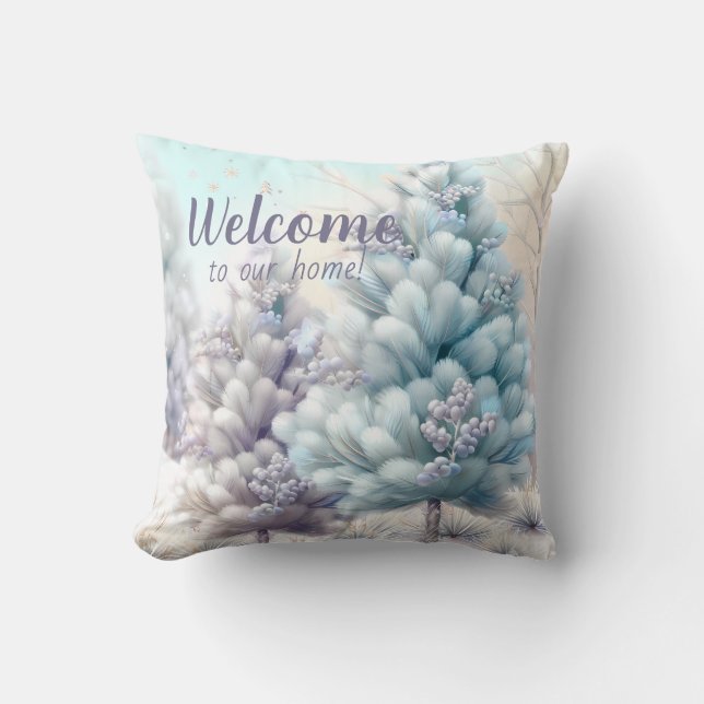 Almofada Crie As Suas Próprias Árvores De Natal Neves Fluff (Frente)