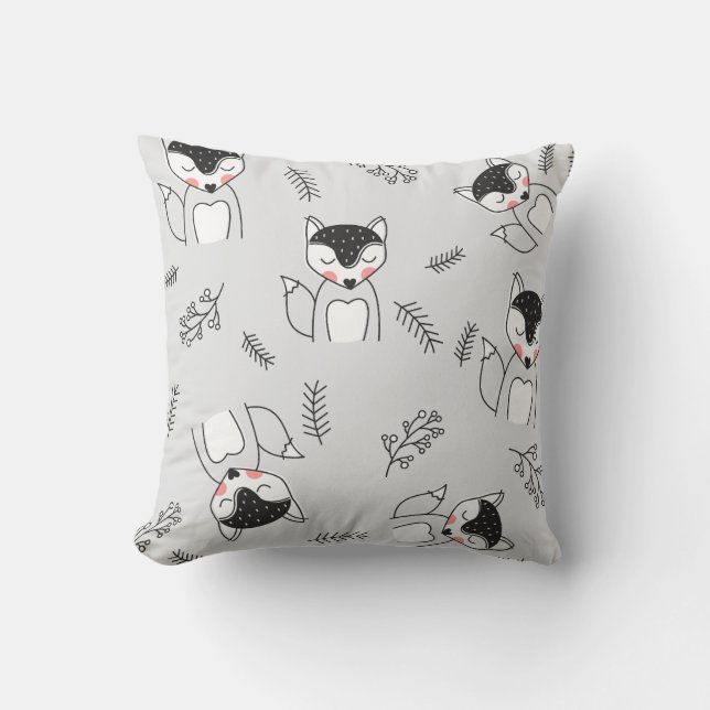 Almofada Crie As Suas Próprias Raposas Cinzas (Frente)