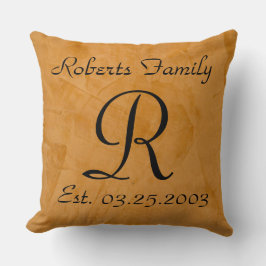 Almofada Crie o seu próprio aniversário de couros Faux Bani