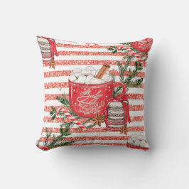 Almofada Crie O Seu Próprio Frio Fora Das Estrias Vermelhas