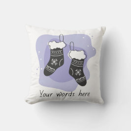 Almofada Crie o seu próprio Natal em Púrpura