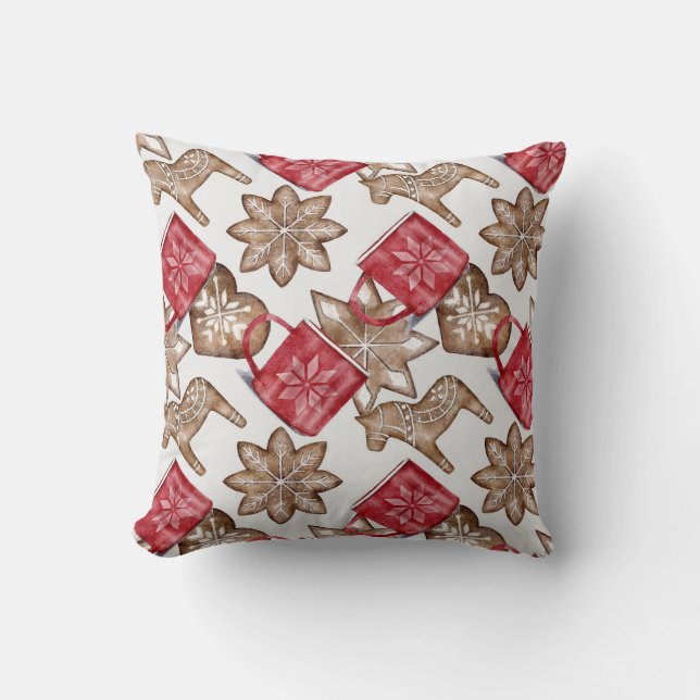 Almofada Crie Os Seus Próprios Cookies De Higge Vermelho E  (Frente)