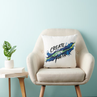 Almofada Crie seu próprio Design Inspiracional Vibrante par