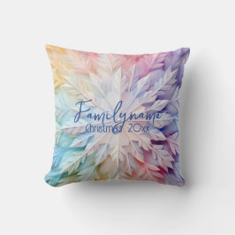 Almofada Crie seu próprio Floco de Neve no Arco-Íris