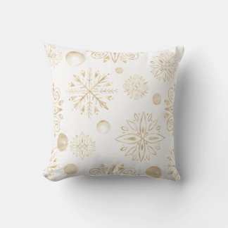 Almofada Crie seus próprios flocos de neve Dourados e Berri
