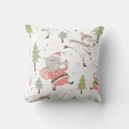 Almofada Crie Seus Próprios Papais noeis Whimsical, Snowman