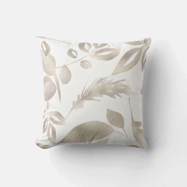 Almofada Crie sua própria cor Alterar a pasta Dourada (Frente)