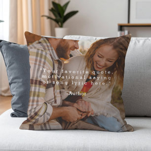 Almofada Crie sua própria cotação personalizada na imagem