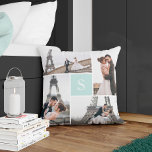 Almofada Crie Sua Própria Galeria De 5 Fotografias Com Mono<br><div class="desc">Adicione suas fotos e um monograma personalizado para uma design especial.</div>