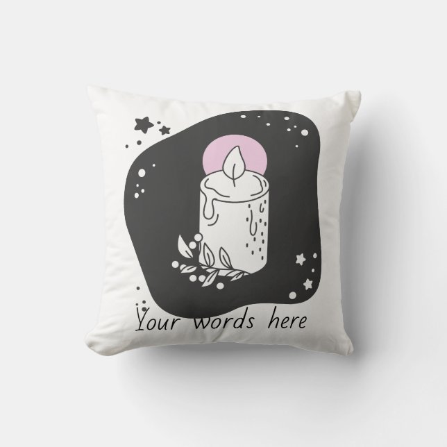 Almofada Crie Sua Própria Vela De Natal Retroativa (Frente)