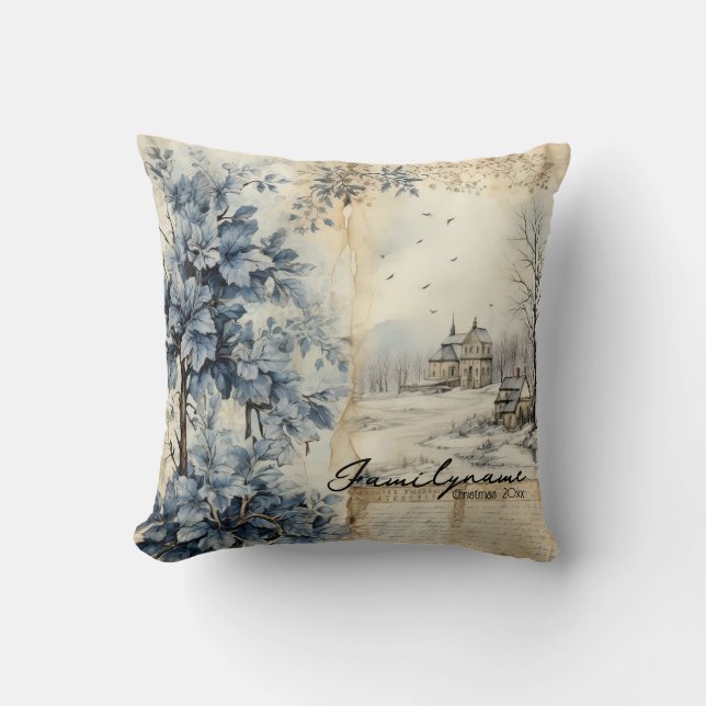 Almofada Crie sua vila de inverno na sua própria casa (Frente)