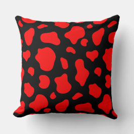 Almofada Crimson & Charcoal Spotted Decorative Pillow 