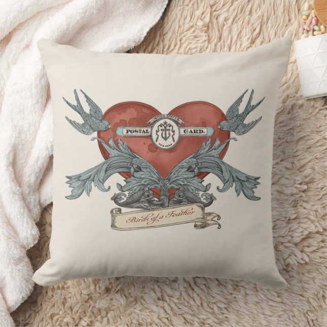 Almofada Crimson Submarine Silver Dolphin Throw Pillow (Cobertor)