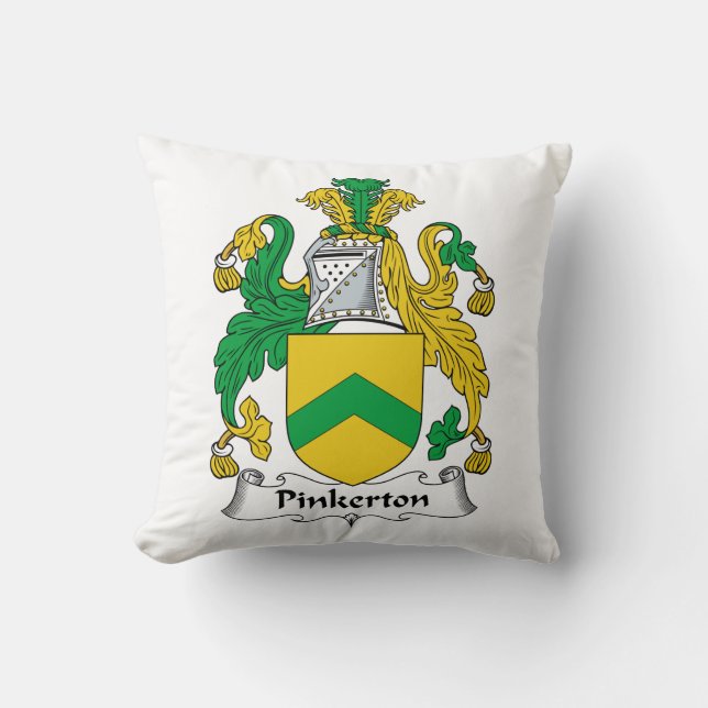 Almofada Crista da família de Pinkerton (Frente)