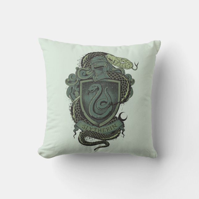Almofada Crista de Harry Potter | Slytherin (Frente)