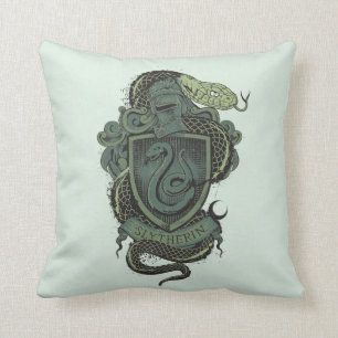 Almofada Crista de Harry Potter Slytherin
