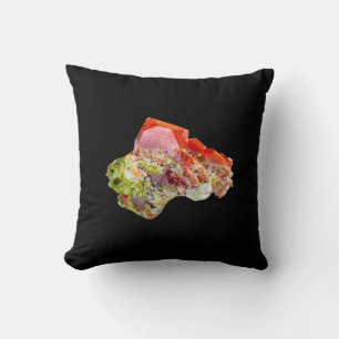 Almofada Cristal de Wulfenita Vermelho Brilhante Mineral Ge
