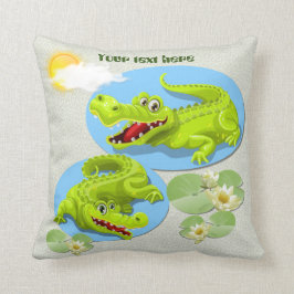 Almofada Crocodilo sorridente!