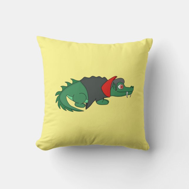 Almofada Crocodilo Vampiro (Frente)