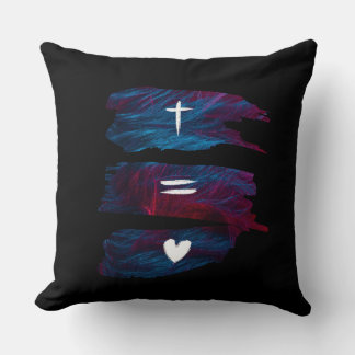 Almofada Cross Equals Love - Travesseiros decorativos