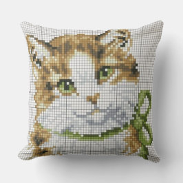 Almofada Cross Stitch Kitten 