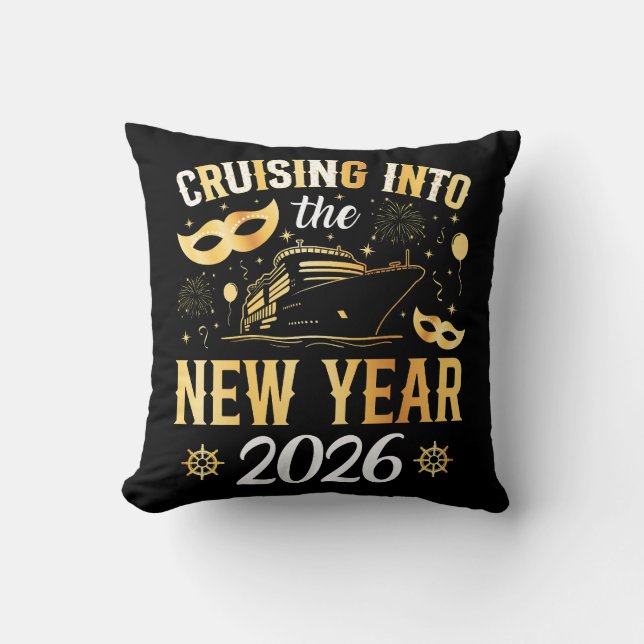 Almofada Cruising into the New Year 2026 (Frente)