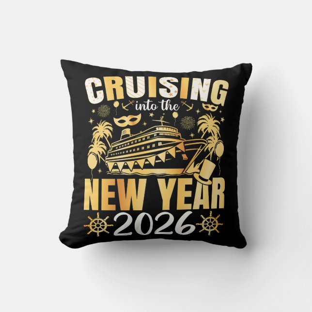 Almofada Cruising into the New Year 2026 (Frente)