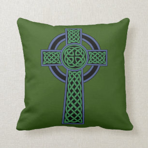 Almofada Cruz celta irlandesa do nó
