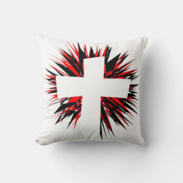 ALMOFADA CRUZAMENTO DE STARBURST BRANCO