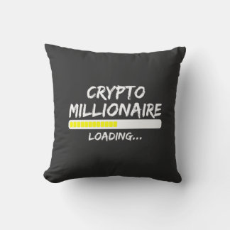 Almofada Crypto Millionaire Loading Bitmoney