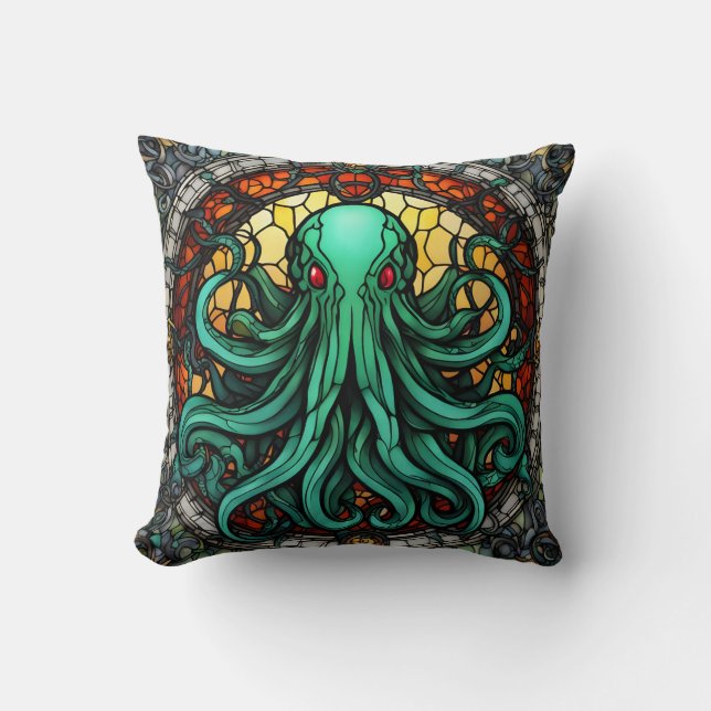 Almofada Cthulhu StainGlass (Frente)