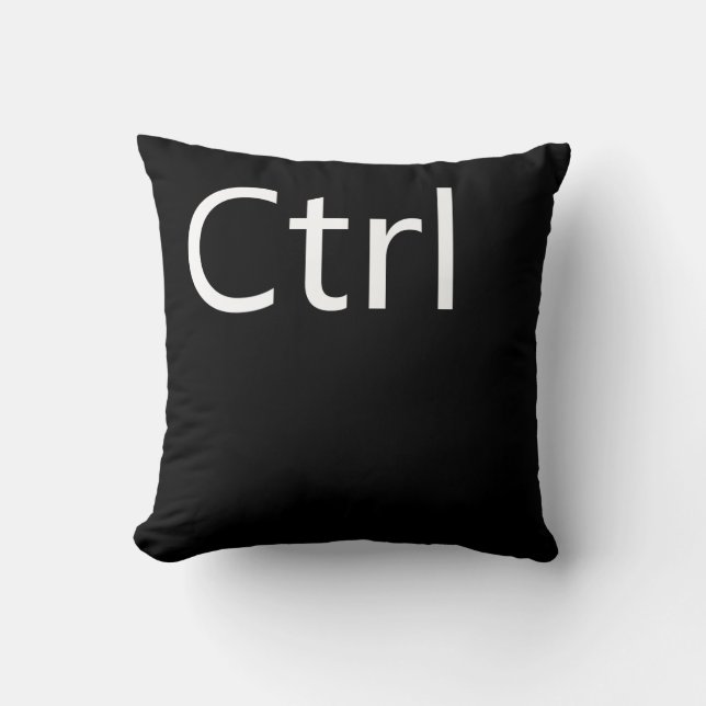 Almofada CTRL - ctrl alt del travesseiro para a cussão do s (Frente)