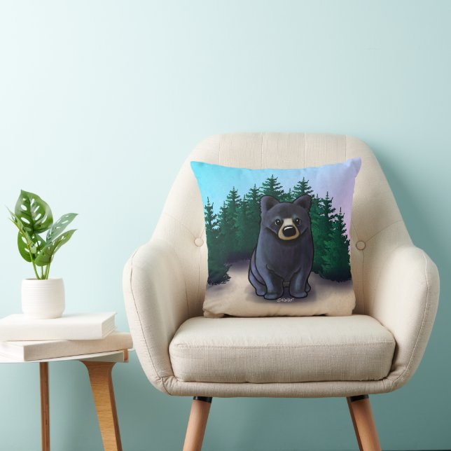 Almofada Cubo do Urso Negro (Cadeira)