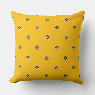 Almofada Cubo Pirâmide Repetir Amarelo