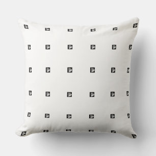 Almofada Cubo Pirâmide Repetir Branco