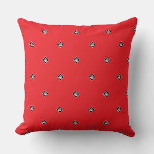 Almofada Cubo Pirâmide Repetir Vermelho