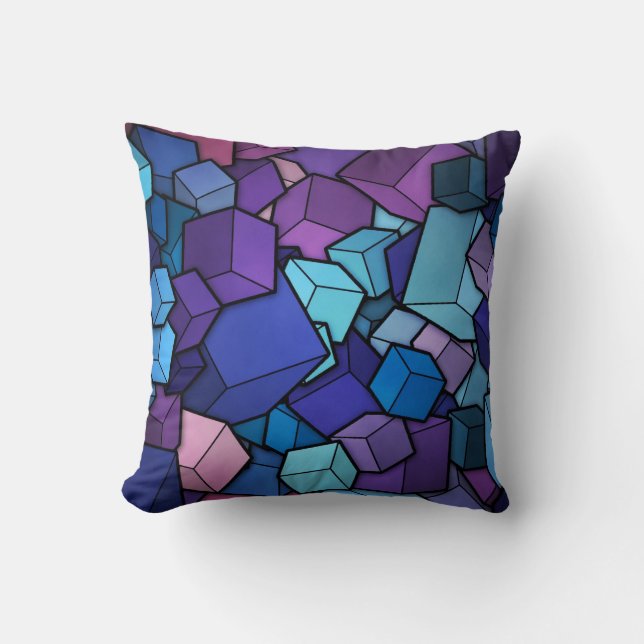 Almofada Cubos abstrato (Frente)