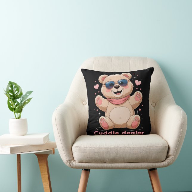 Almofada Cuddle Dealer – Cute Teddy Bear Pillow (Cadeira)