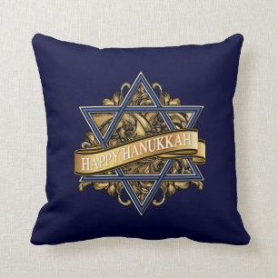 Almofada Cumprimento feliz de Hanukkah