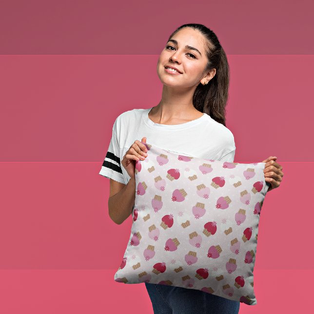 Almofada Cupcakes e Travesseiros decorativos decorativos co (Criador carregado)