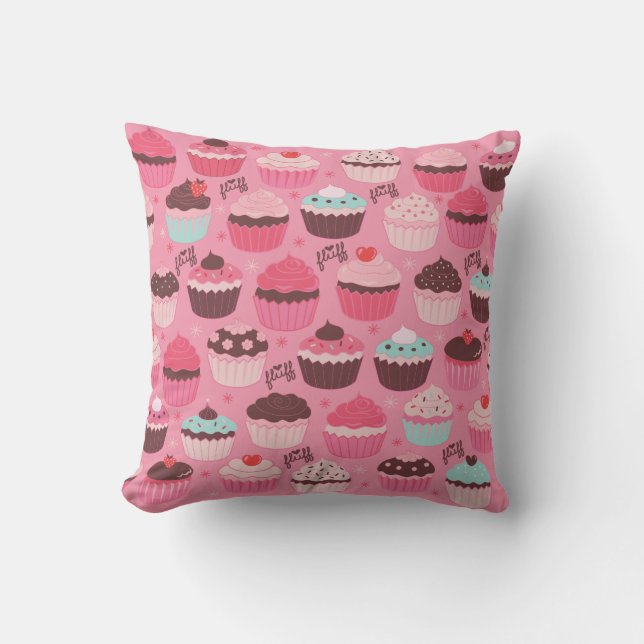 Almofada Cupcakes Travesseiros por Fluff (Frente)