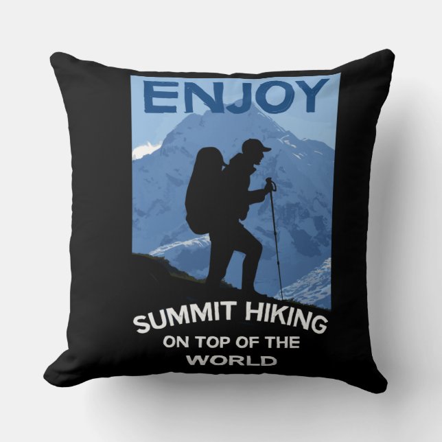 Almofada Cúpula Montanhas Caminhando | Trekking | Mug de mo (Frente)