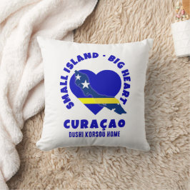 Almofada CURAÇAO Small Island Big Heart Dushi Korsuo 