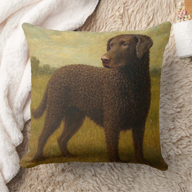 Almofada Curly Coasted Retriever (Cobertor)