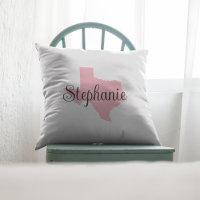 Curly Script Name Pink Texas