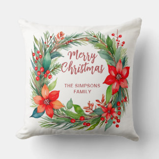 Almofada Curto e Script Modernos | Feliz Natal