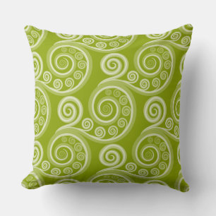 Almofada Curva de Fern Verde e Leitura